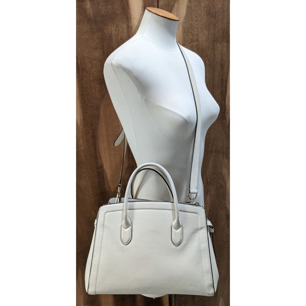KATE SPADE Knott Large Satchel Off White Pebbled Leather - Picture 6 of 16